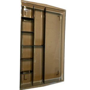 Vintage Brown Plastic Drawer Office Organizer